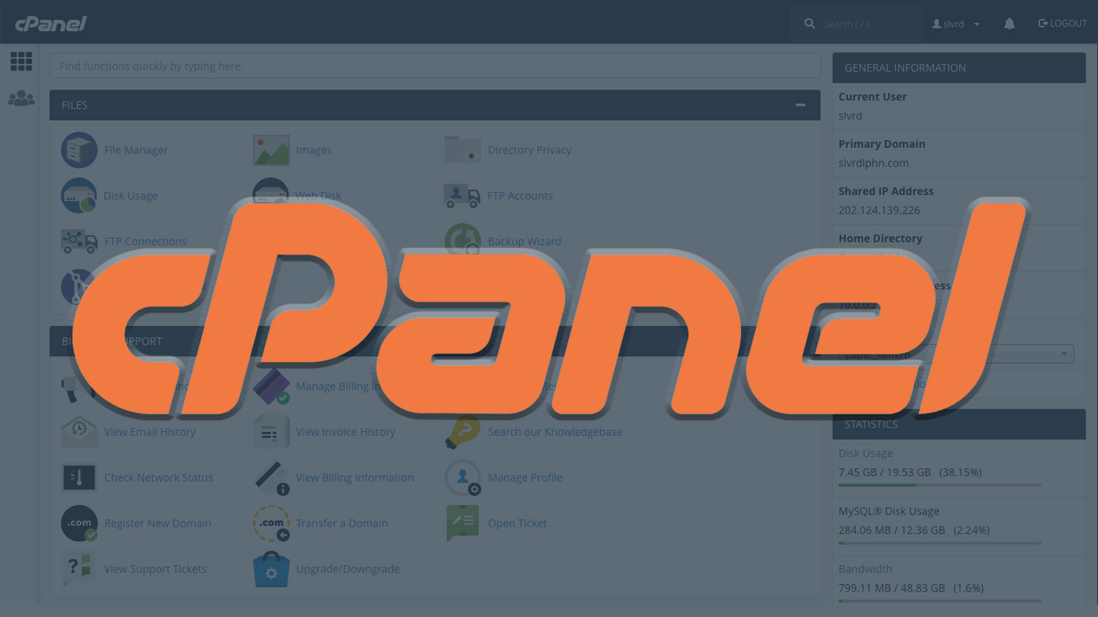 Gerencia cPanel
